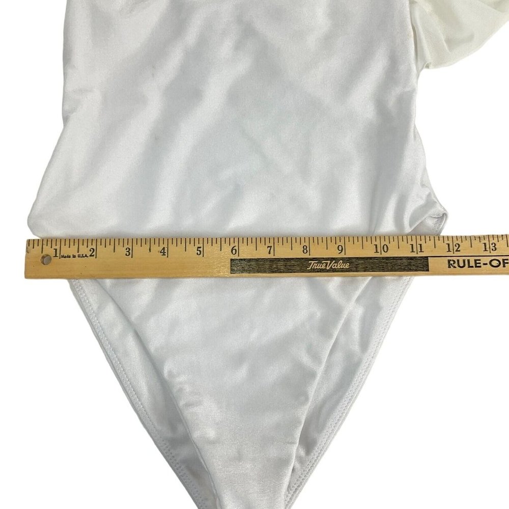 Tularosa Swimsuit Women's Sz XXS White Kimber One Piece Shoulder Ruffle $148 Nwt - Picture 11 of 16
